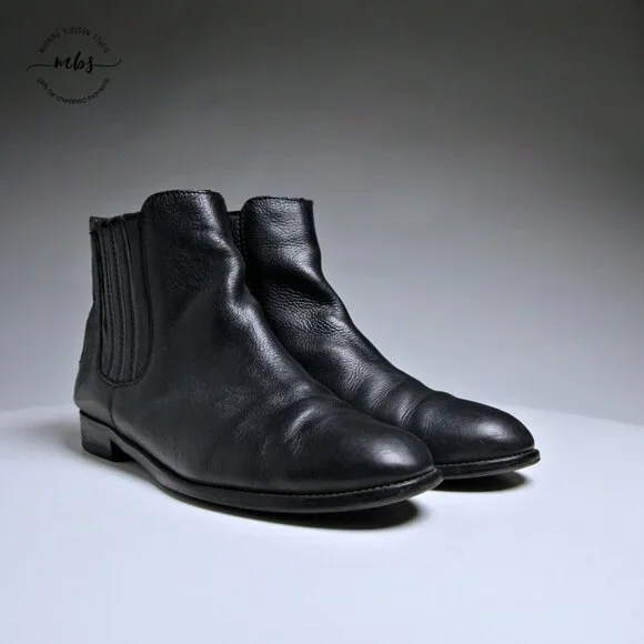 Madewell the Ainsley Leather Chelsea Boots